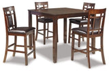 Ashley Brown Bennox DRM Counter Table Set (Set of 5) | Home Elegance USA