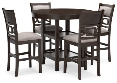 Ashley Brown Langwest DRM Counter Table Set (Set of 5) | Home Elegance USA