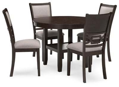 Ashley Brown Langwest Dining Room Table Set (Set of 5) - D422 - 225 - Home Elegance USA - 1