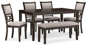 Ashley Brown Langwest Dining Room Table Set (Set of 6) | Home Elegance USA