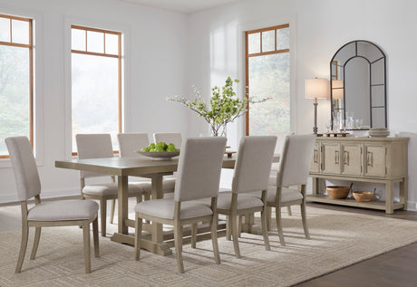 Vallardia Rectangular Dining Set – Traditional Light Grayish Brown | Ashley