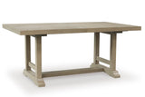 Vallardia Rectangular Extending Dining Table Light Grayish Brown | Ashley