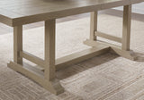 Vallardia Rectangular Extending Dining Table Light Grayish Brown | Ashley