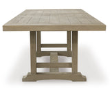 Vallardia Rectangular Extending Dining Table Light Grayish Brown | Ashley