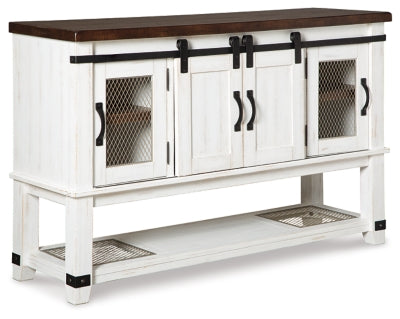 Ashley White/Brown Valebeck Dining Room Server