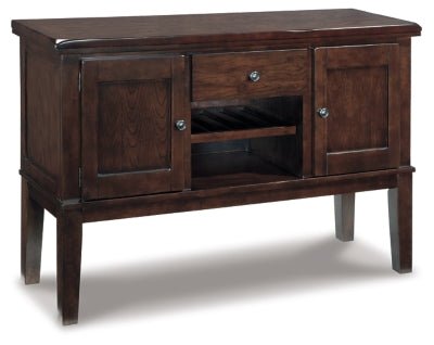 Ashley Dark Brown Haddigan Dining Room Server | Home Elegance USA