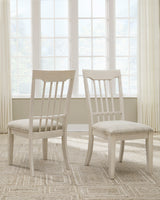 Shaybrock Dining Side Chair - Antique White (Set of 2) | Ashley - Home Elegance USA