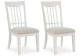 Shaybrock Dining Side Chair - Antique White (Set of 2) | Ashley - Home Elegance USA