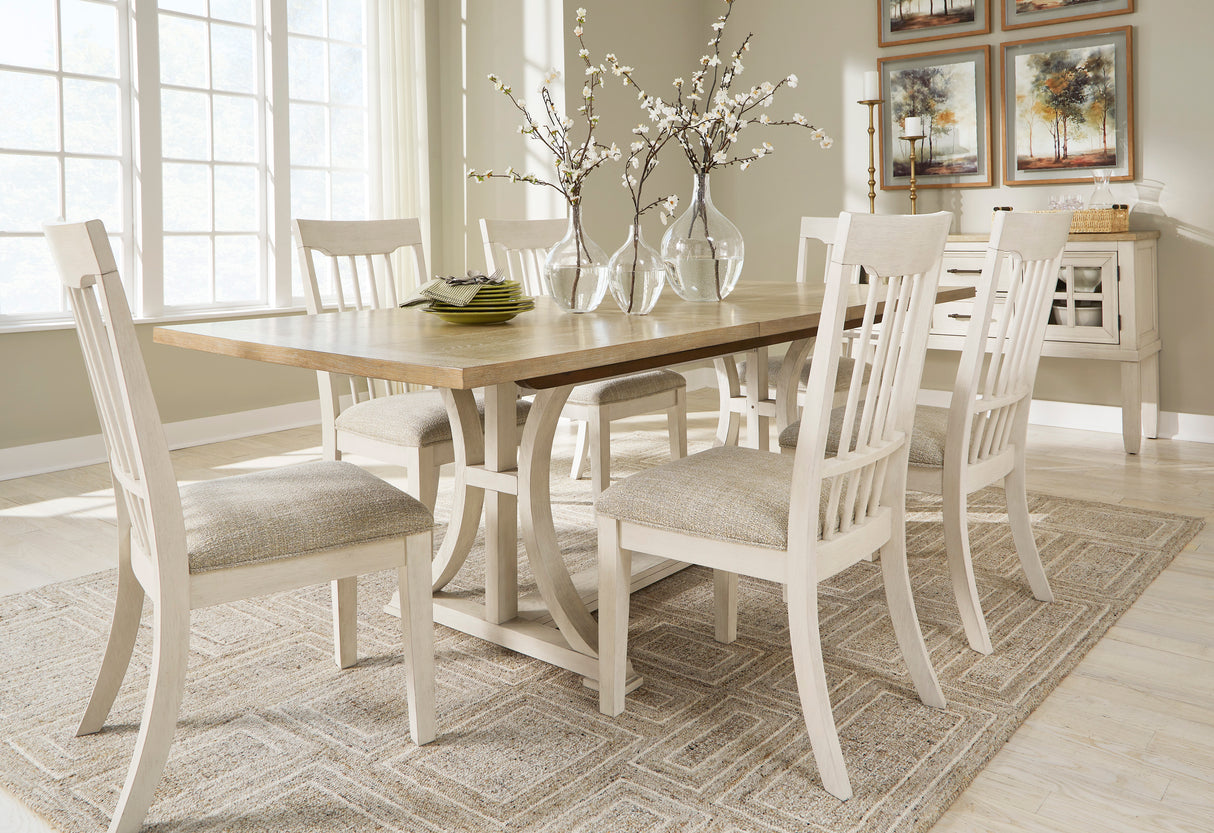 Shaybrock Dining Side Chair - Antique White (Set of 2) | Ashley - Home Elegance USA