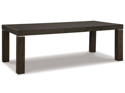 Ashley Dark Brown Hyndell RECT Dining Room EXT Table