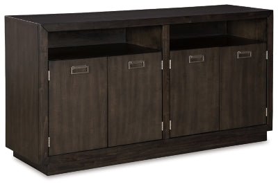 Ashley Dark Brown Hyndell Dining Room Server - D731 - 60 - Home Elegance USA - 1