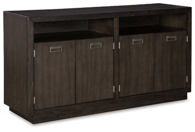 Ashley Dark Brown Hyndell Dining Room Server