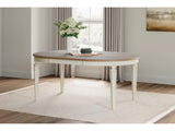 Oval Dining Table Antiqued Realyn - Ashley - Home Elegance USA