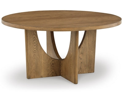 Ashley Brown Dakmore Round Dining Room Table