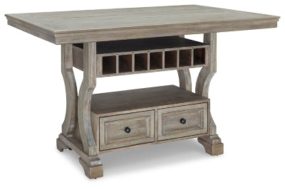 Ashley Bisque Moreshire RECT Dining Room Counter Table