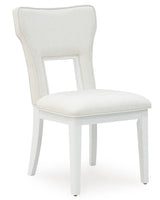 Chalanna Dining Side Chair Upholstered - White (Set of 2) | Ashley - Home Elegance USA