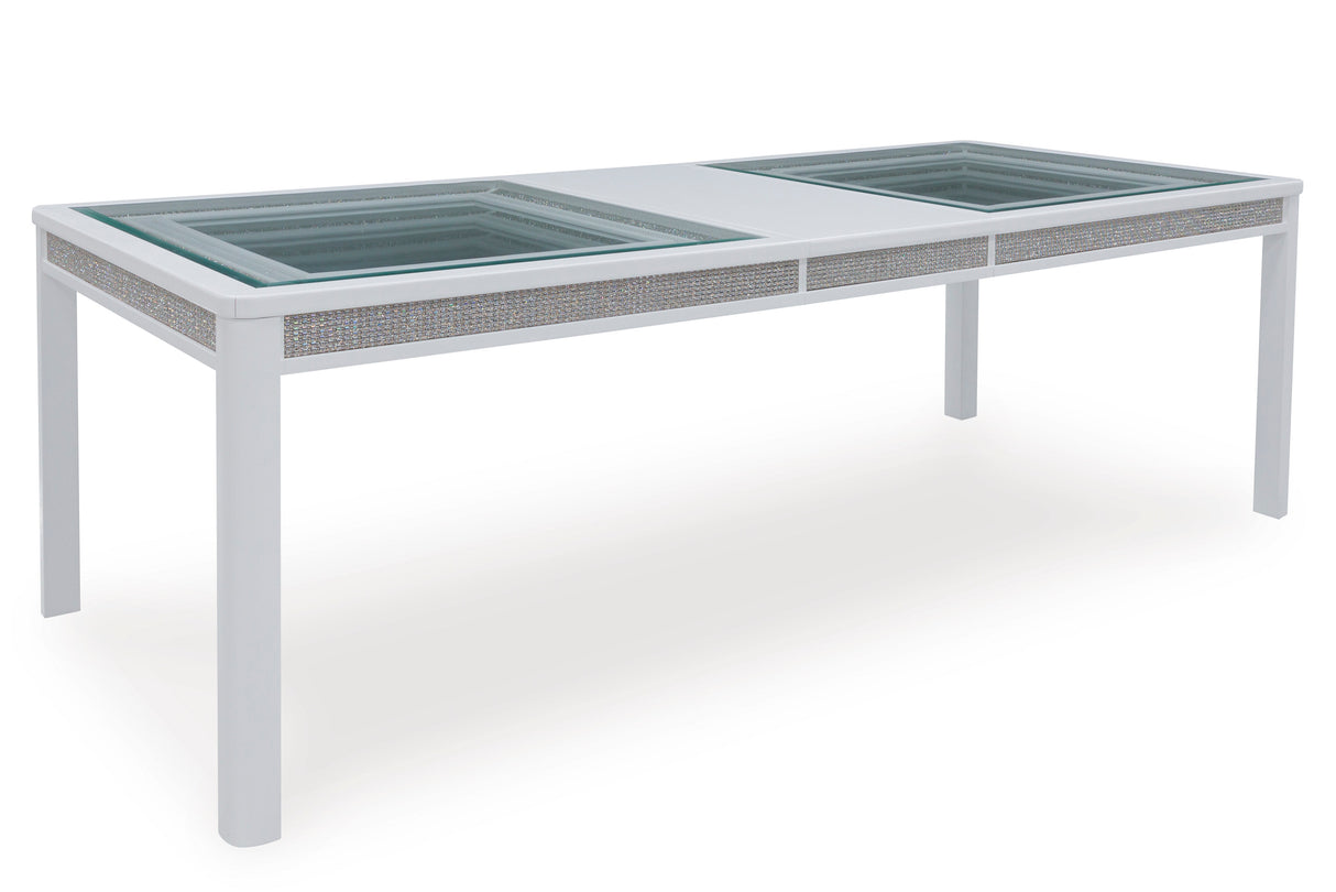 Chalanna Rectangular Dining Table - White | Ashley