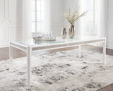 Chalanna Rectangular Dining Table - White | Ashley