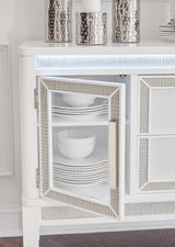 Chalanna Dining Room Server - White | Ashley - Home Elegance USA