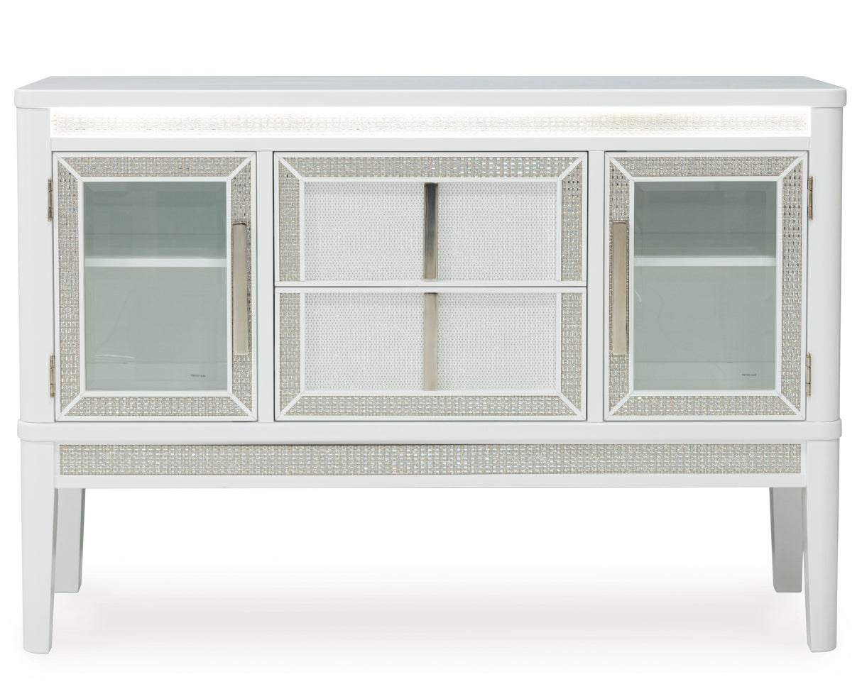 Chalanna Dining Room Server - White | Ashley - Home Elegance USA