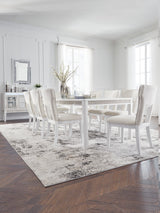 Chalanna Dining Side Chair Upholstered - White (Set of 2) | Ashley - Home Elegance USA