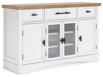 Ashley White/Natural Ashbryn Dining Room Server