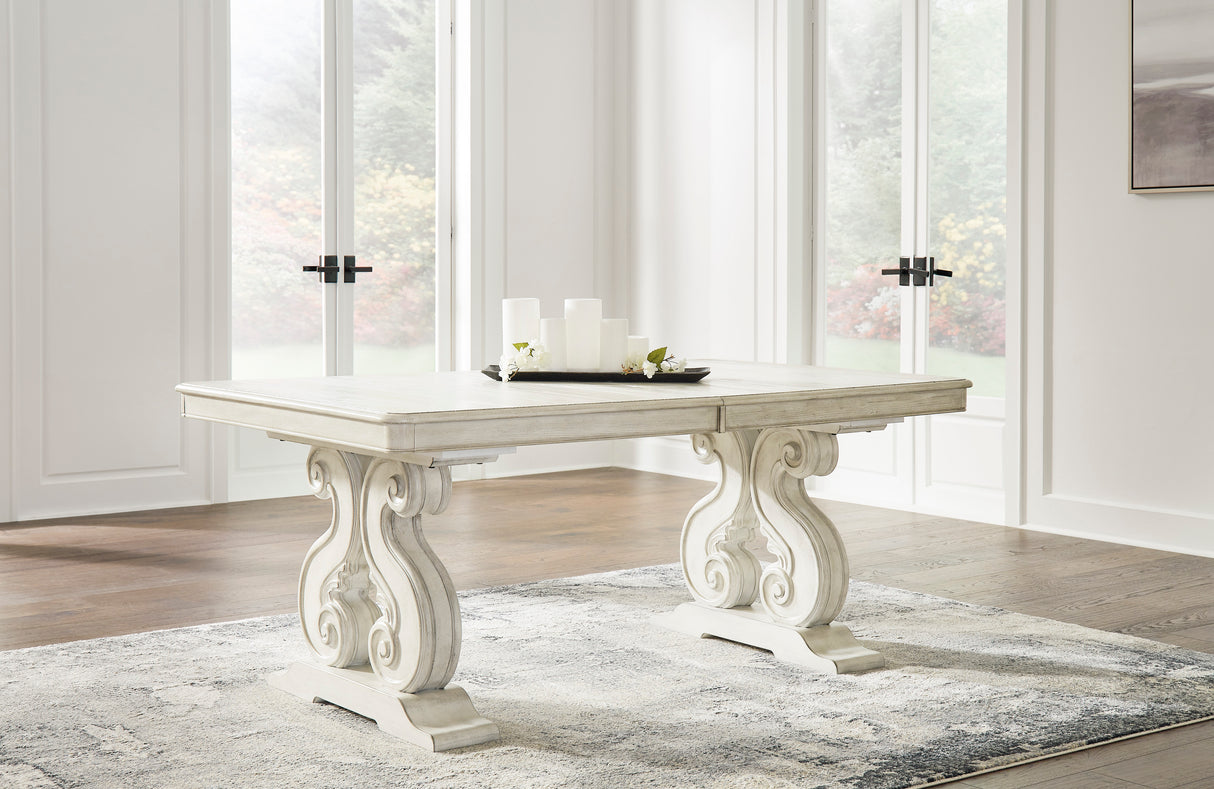 Ashley Antique White Arlendyne D980D4 Dining Extension Table - Home Elegance USA