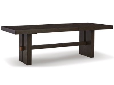 Ashley Dark Brown Burkhaus RECT Dining Room EXT Table - D984 - 45 - Home Elegance USA - 1