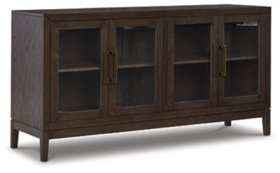 Ashley Dark Brown Burkhaus Dining Room Server - D984 - 60 - Home Elegance USA - 1