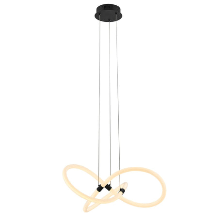 Daisy Led Adjustable Chandelier // Matte Black | Finesse - CH - 01155 - B - Home Elegance USA - 1