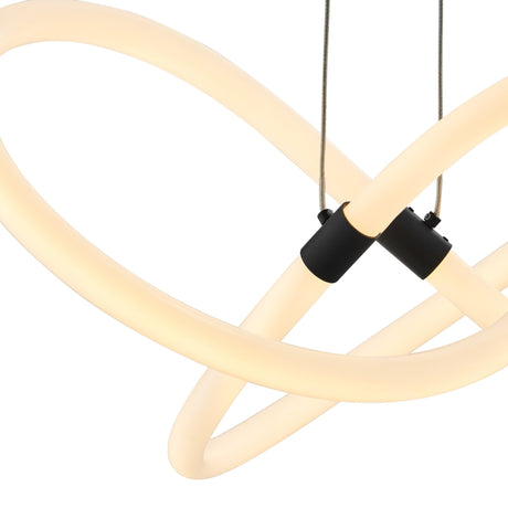 Daisy Led Adjustable Chandelier // Matte Black | Finesse - CH - 01155 - B - Home Elegance USA - 4