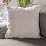 Debora Transitional Gray Chenille Sofa and Loveseat by Furniture of America Furniture of America