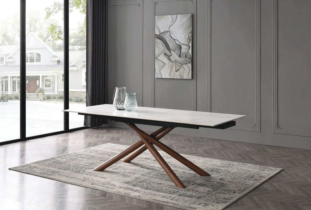 9063 Dining Table 71 W/2X12" Extension - 9063Diningtable71 | ESF | Home Elegance USA