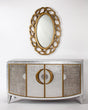 Dull Old Gold Finish Cabinet 1965-S with optional Wall Mirror by Artmax Artmax Furniture