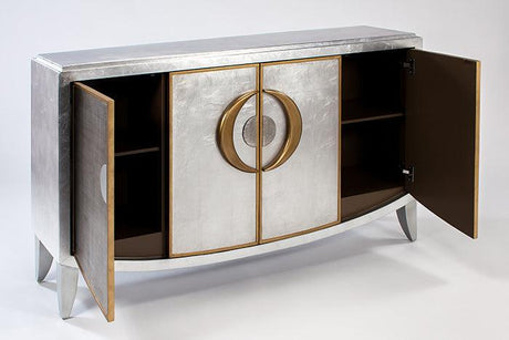 Dull Old Gold Finish Cabinet With Optional Wall Mirror 1965-S | Artmax