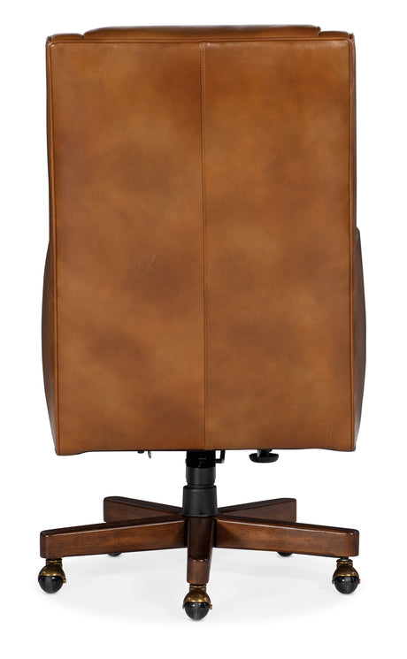 Hooker Furniture Wright Executive Swivel Tilt Leather Office Chair | EC387