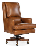 Hooker Furniture Wright Executive Swivel Tilt Leather Office Chair | EC387