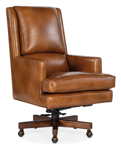 Hooker Furniture Wright Executive Swivel Tilt Leather Office Chair | EC387
