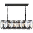 12 Lights Monaco Pendants In Flat Black | Elegant Lighting