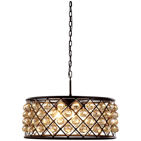 6 Lights Madison Transitional Pendant | Elegant Lighting - ELL - 1214D25MB - GT/RC - Home Elegance USA - 2