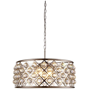 6 Lights Madison Transitional Pendant | Elegant Lighting - ELL - 1214D25PN/RC - Home Elegance USA - 4