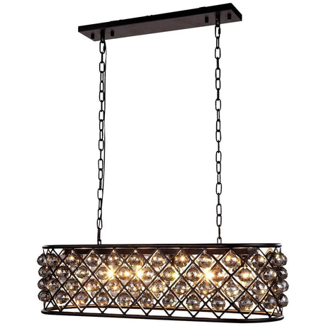 1216 Madison 6 Lights E12 Pendant | Elegant Lighting - ELL - 1216G40MB - SS/RC - Home Elegance USA - 3