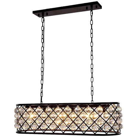 1216 Madison 6 Lights E12 Pendant | Elegant Lighting - ELL - 1216G40MB/RC - Home Elegance USA - 1