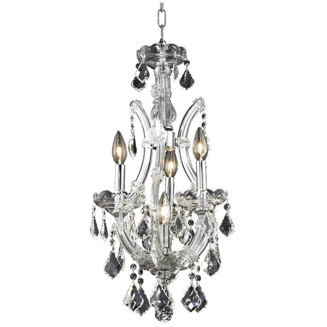 2800 Maria Theresa 4 Lights Pendant | Elegant Lighting - ELL - 2800D12C/RC - Home Elegance USA - 1