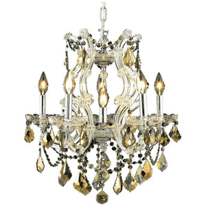 2800 Maria Theresa 6 Lights Chandelier | Elegant Lighting - ELL - 2800D20C - GT/RC - Home Elegance USA - 3