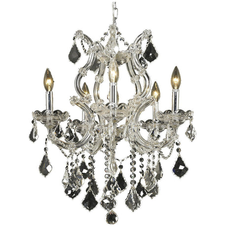 2800 Maria Theresa 6 Lights Chandelier | Elegant Lighting - ELL - 2800D20C/RC - Home Elegance USA - 1