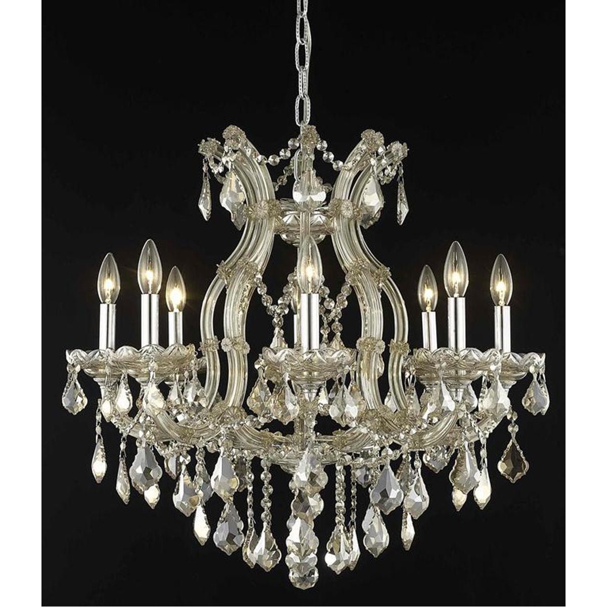 2800 Maria Theresa 9 Lights Chandelier | Elegant Lighting - ELL - 2800D26GT - GT/RC - Home Elegance USA - 5