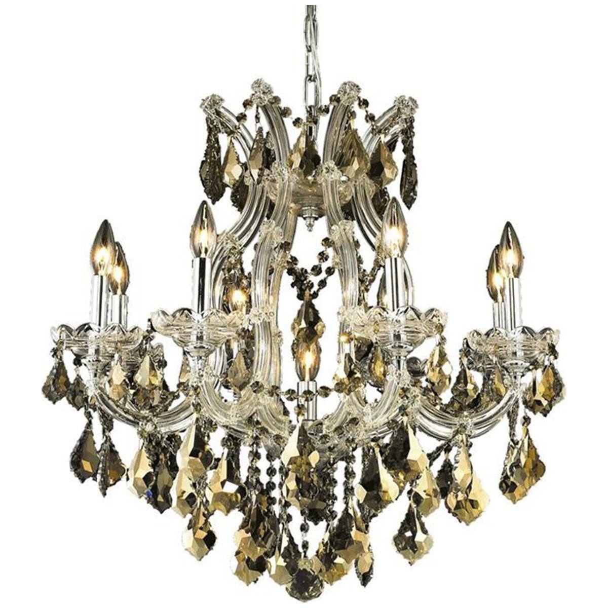 2800 Maria Theresa 9 Lights Chandelier | Elegant Lighting - ELL - 2800D26C - GT/RC - Home Elegance USA - 3