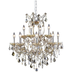 2800 Maria Theresa 13 Lights Chandelier | Elegant Lighting - ELL - 2800D27GT - GT/RC - Home Elegance USA - 5