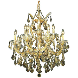 2800 Maria Theresa 13 Lights Chandelier | Elegant Lighting - ELL - 2800D27G - GT/RC - Home Elegance USA - 4